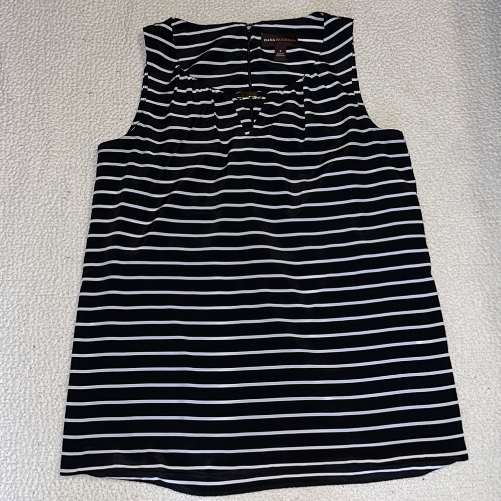 Women’s Black with White Stripes Blouse